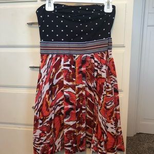 Casual strapless dress